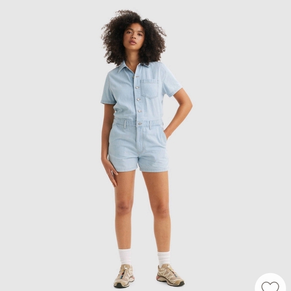Levi's Women's Short Sleeve Romper - Enjoy the Ride XXL - Picture 1 of 16